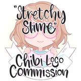 Digital "Stretchy Slime" Logo Commission (custom artwork from a base)